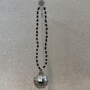 one-of-a-kind handmade disco ball rearview mirror charm